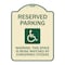 Signmission Reserved Parking Warning This Space Is Being Watched by Concerned Citizens, A-DES-TG-1824-22994 A-DES-TG-1824-22994 - alternate 1